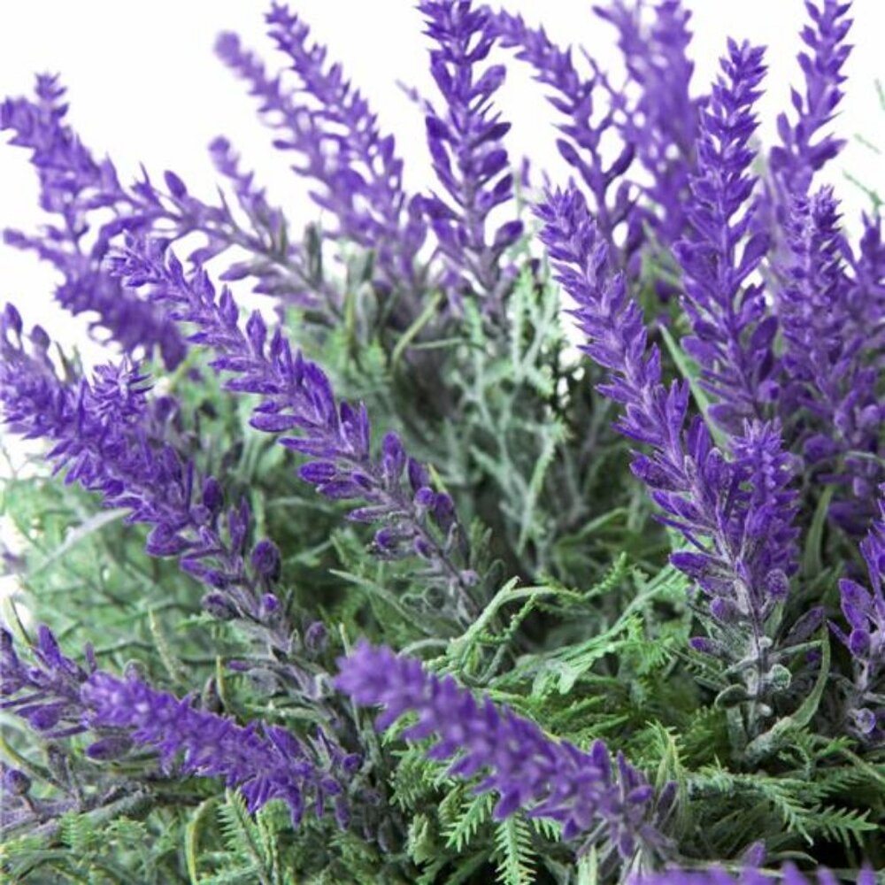 Artificial Fake Lavender Flower Plants Bundles for Indoor Outdoor Autumn Winter - Picture 4 of 8